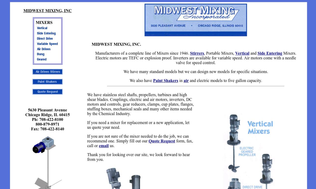 Midwest Mixing, Inc. Industrial Mixers