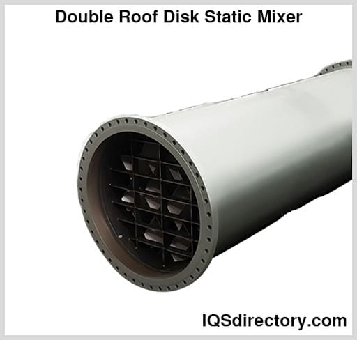 Double Roof Disk Static Mixer