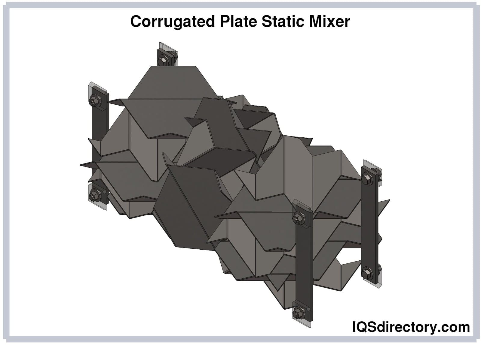 Corrugated Plate Static Mixer